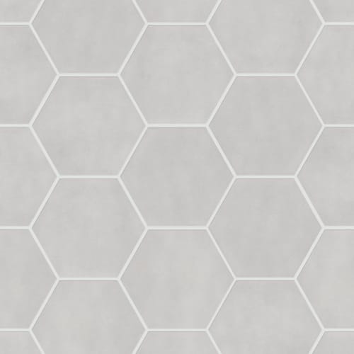 HALFTONE ESAGONA GLOSS in Cloud White Tile