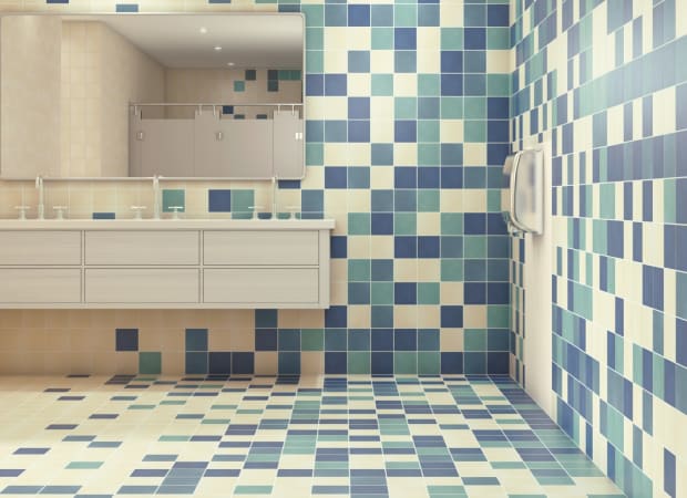Color Blox 2.0 in Blue Suede Shoes 6"x6" Tile