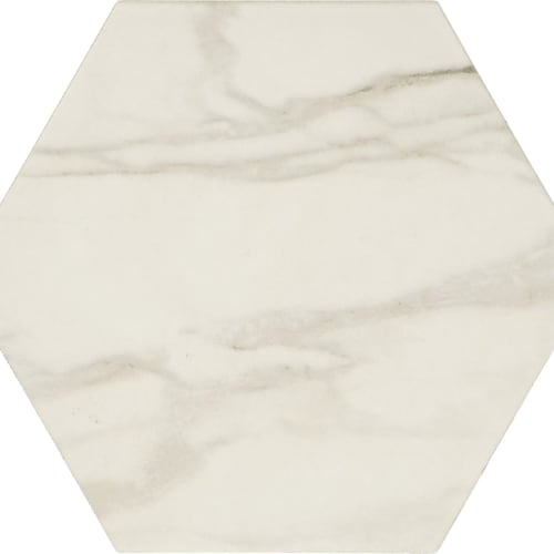 Perpetuo in Brilliant White Hexagon 8 Tile