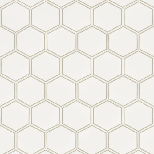 Hexx in Charm - Silver Vinyl Sheet Goods