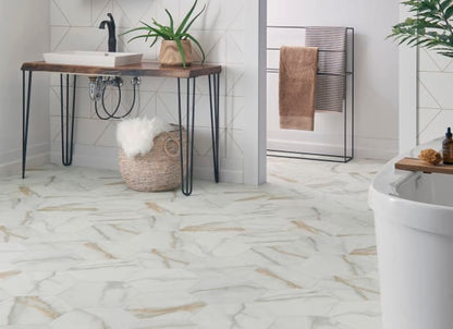 Platinum - Carrara in Pearl Vinyl Sheet Goods
