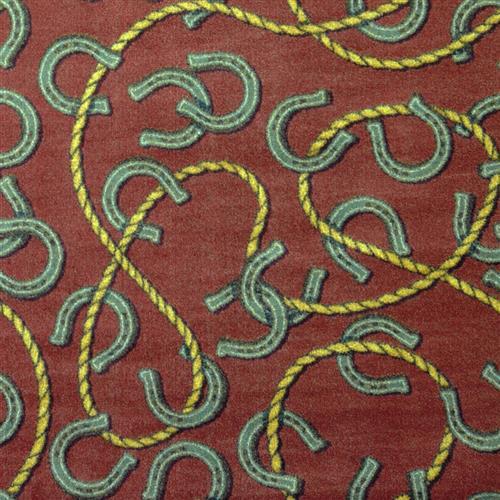 Rodeo - 26 in Burgundy Carpet