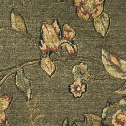 Grand Parterre Grand Flora in Va01 Olive Carpet