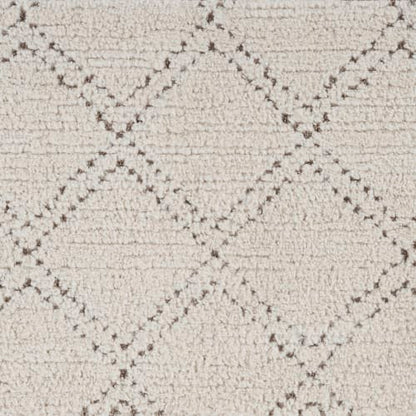 Casablanca Diamond in Ivory/Taupe Carpet