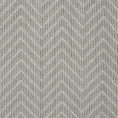 Lustrous Chevron in Chvr Alloy Carpet