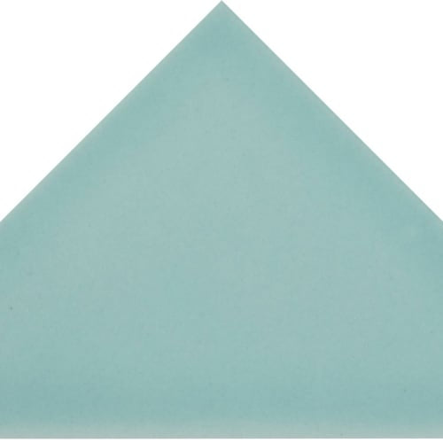 Cursive in Soft Teal Mosaic 6"x6" Triangle