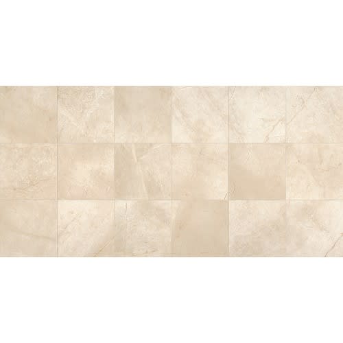 Marble Collection in Phaedra Cream 18x18 Honed Natural Stone
