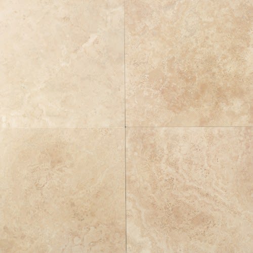 Travertine Collection in Mediterranean Ivory 16x16 Textured Natural Stone