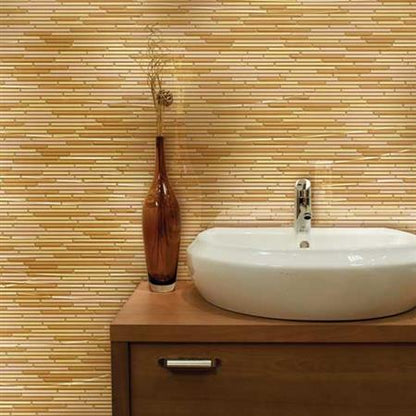 Caprice in Kinetic Khaki Glass Tile