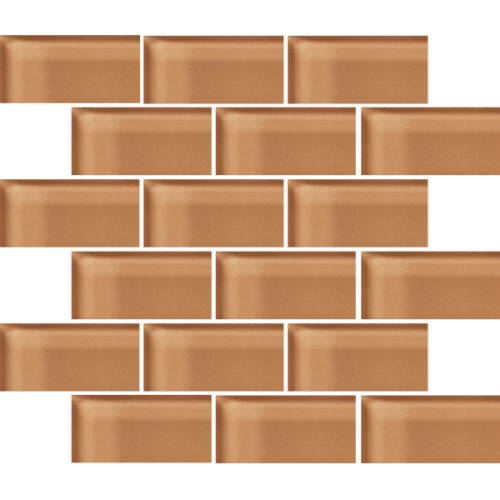 Glass Blox in Honey 2"x4" Glass Tile