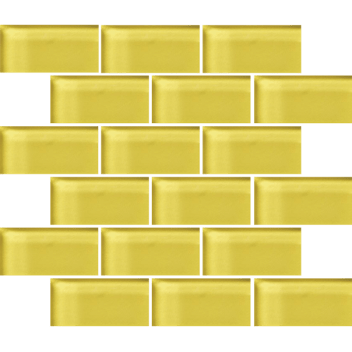 Glass Blox in Citrine 2"x4" Glass Tile