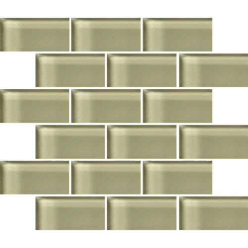 Glass Blox in Dewdrop 2"x4" Glass Tile