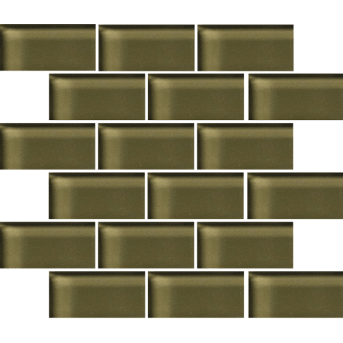 Glass Blox in Deep Sea 2"x4" Glass Tile