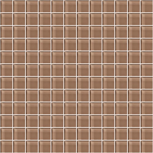 Glass Blox in Latte 1"x1" Glass Tile