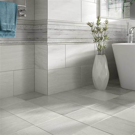 Ascend in Gray Virtue Chevron Mosaic Natural Stone