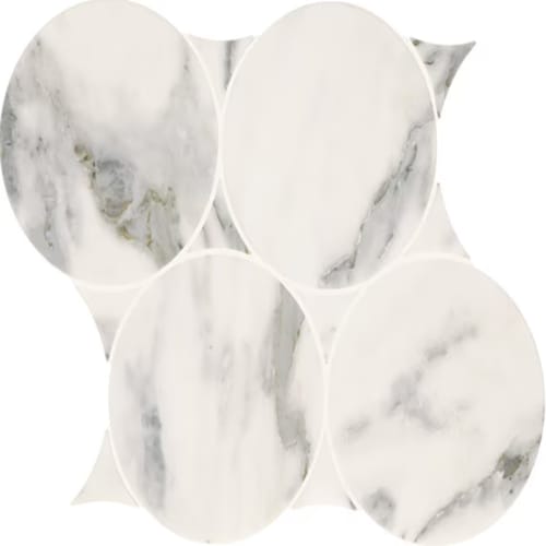Eclessia Marble in Arabescato Argento Circle Natural Stone