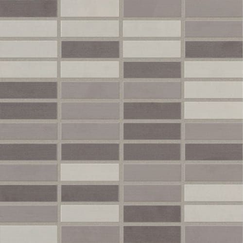Shades 2.0 in Cool Grays Linear Mosaic 1"x3" Tile