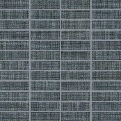 Fabric Art in Modern Textile Midnight Blue 1x3