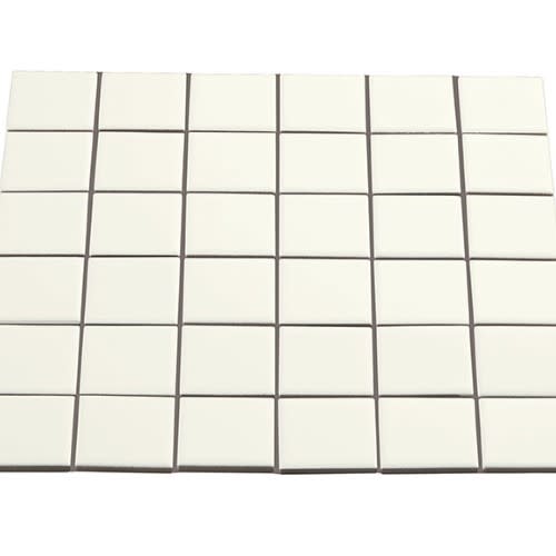 Multiplier in White Square Mosaic 2"x2" Matte Tile