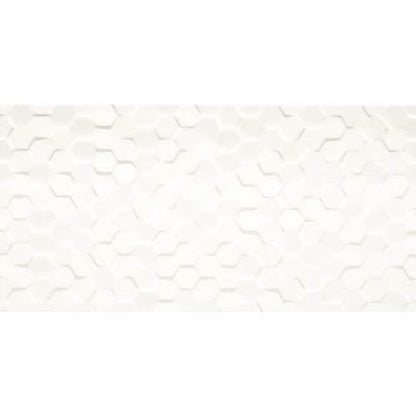Multitude in Origami White Hexagon 12x24