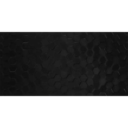 Multitude in Domino Black Hexagon 12x24