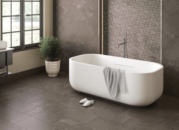 Owen Stone in Sable Triangle Mosaic 8 1/2"x14 1/2" Tile