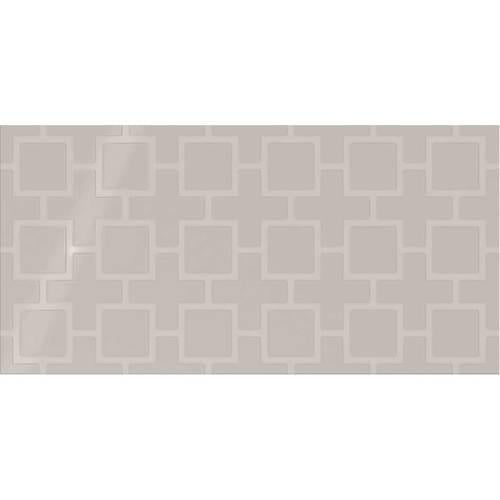 Showscape in Soft Gray Square Lattice 12x24