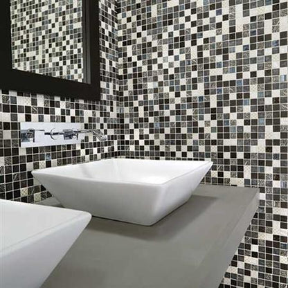 Uptown Glass in Metro Gray Glass Tile
