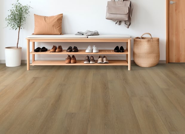 Lodge in Homespun Brown Luxury Vinyl