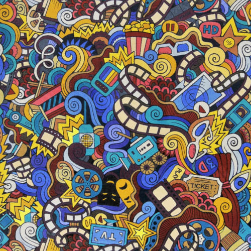 Hollywood Graffiti - 26 in Multi Carpet